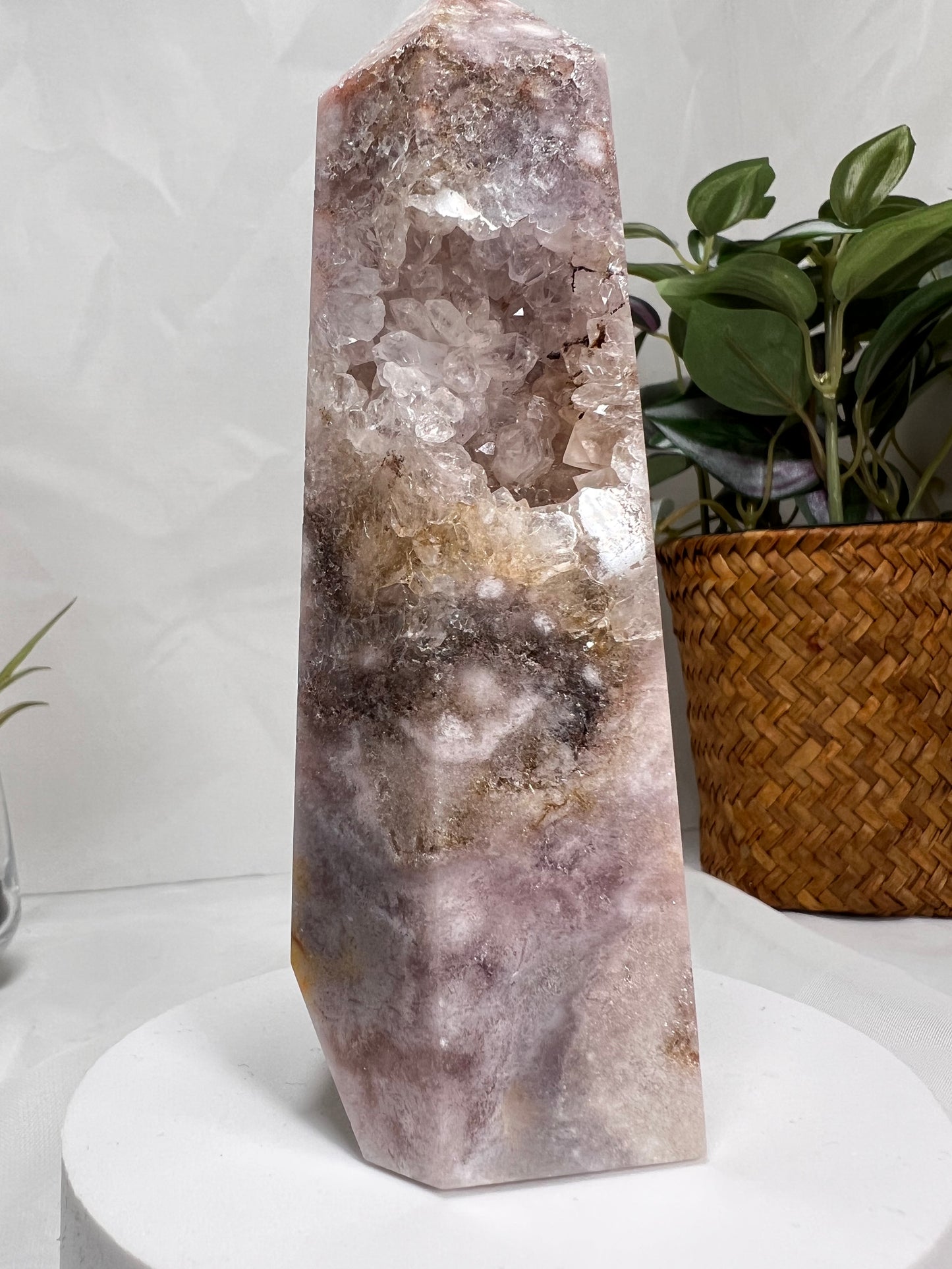 Flower Agate Amethyst Point *RARE*