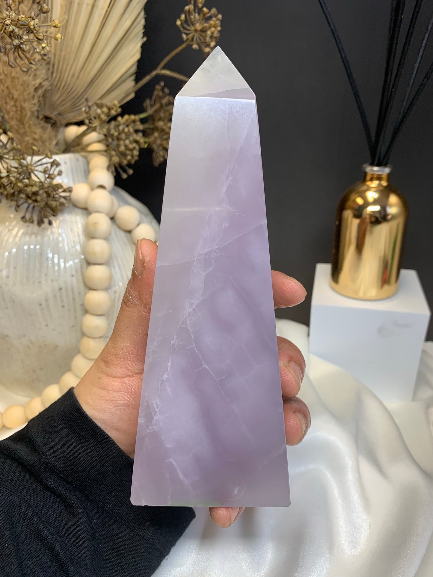 Lavender fluorite tower 7” *RARE*