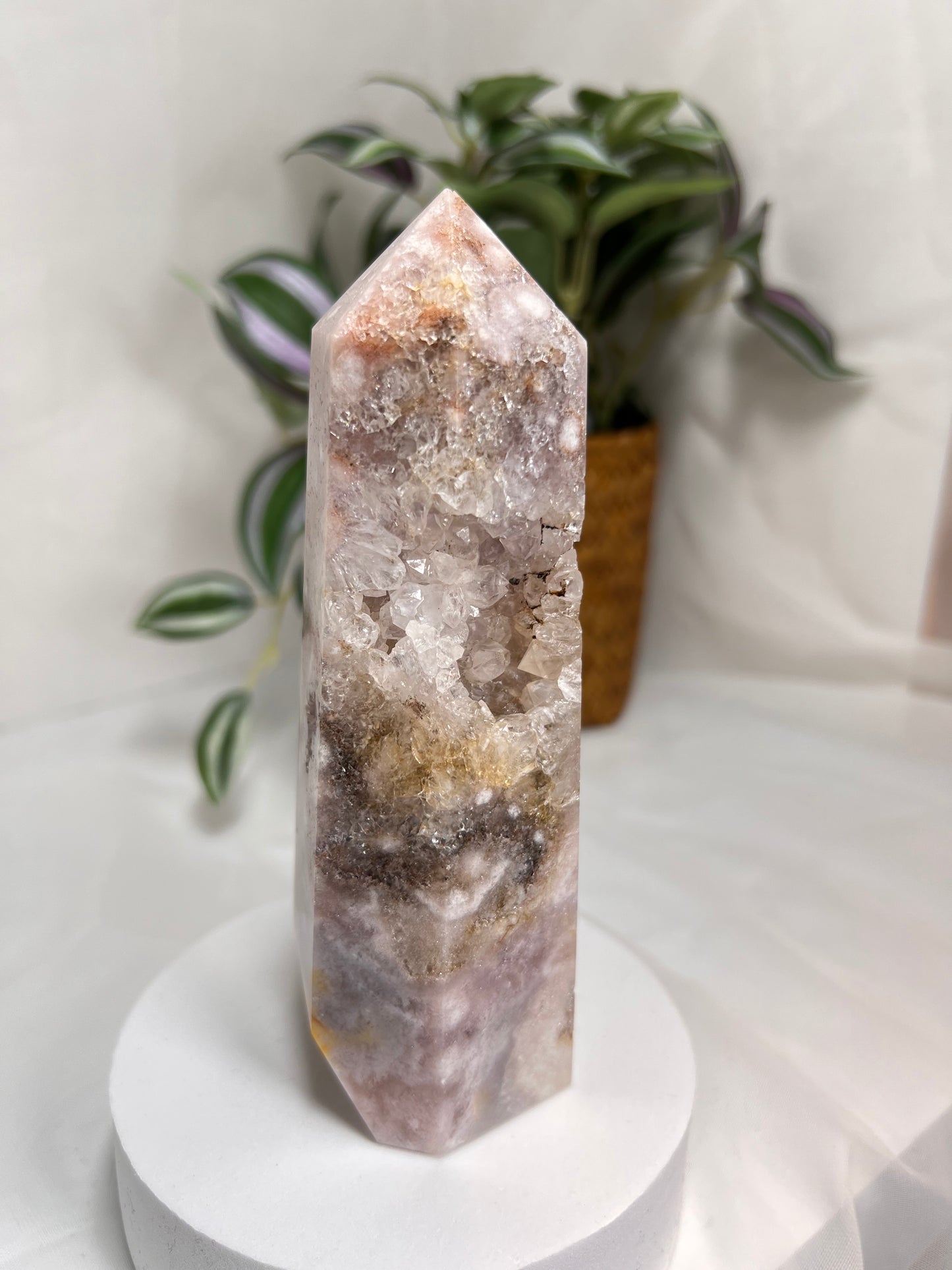 Flower Agate Amethyst Point *RARE*