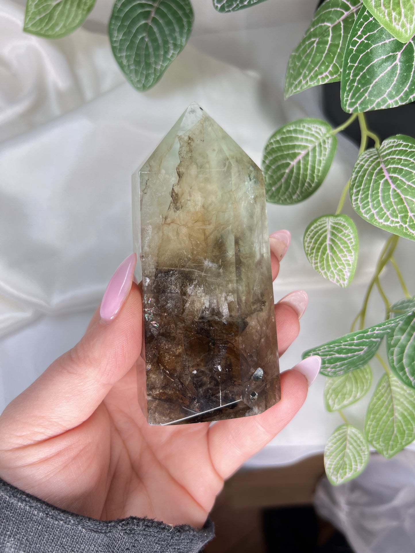 Dendritic Green Fluorite Tower *RARE*
