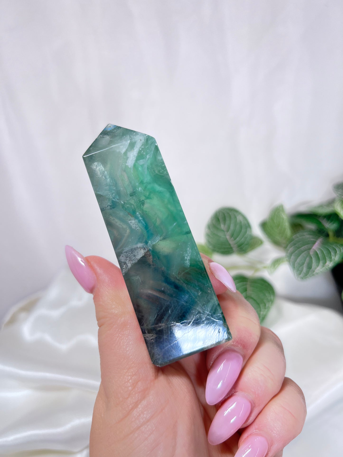 Green Fluorite Point