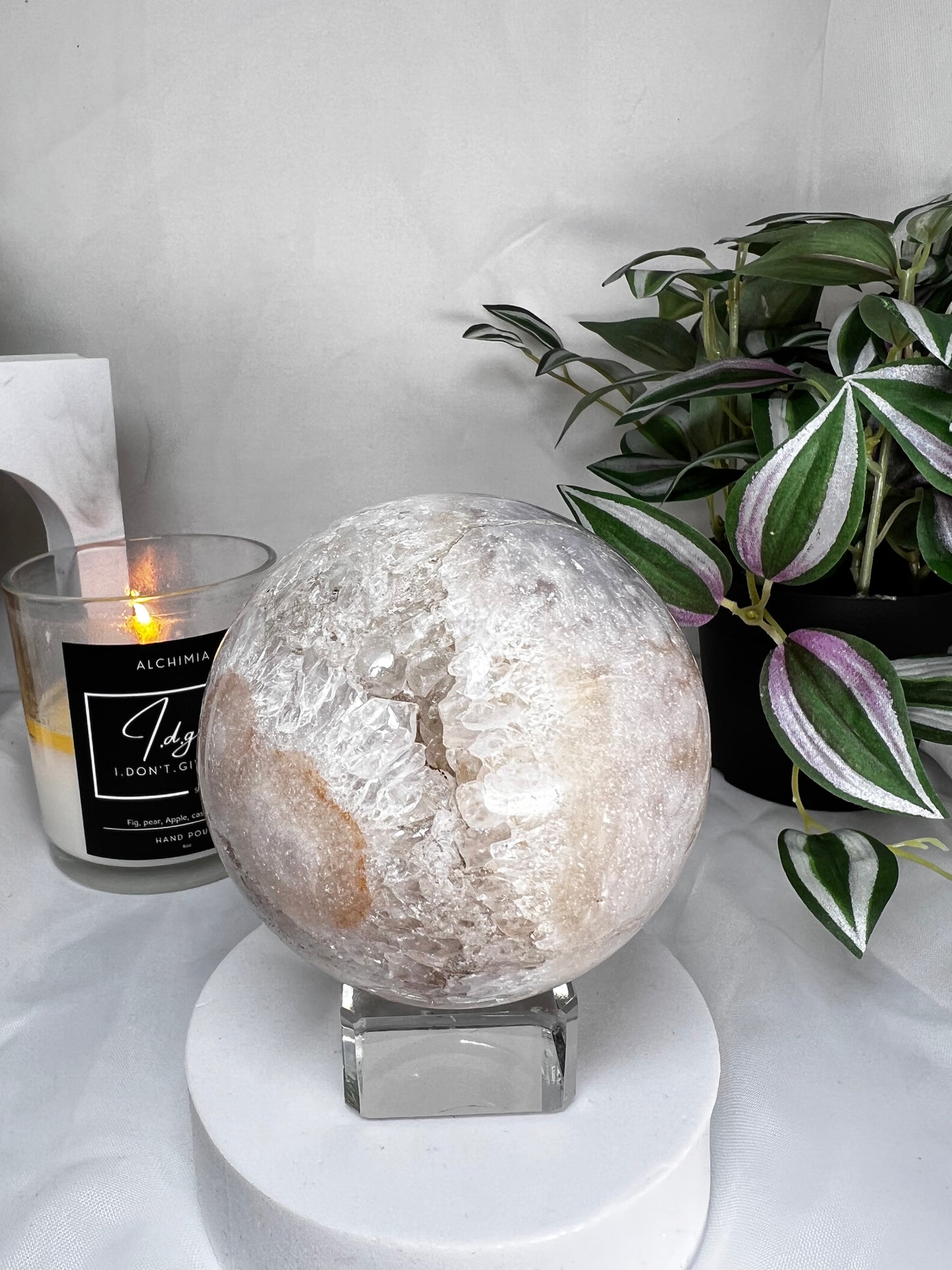 Pink Amethyst sphere large