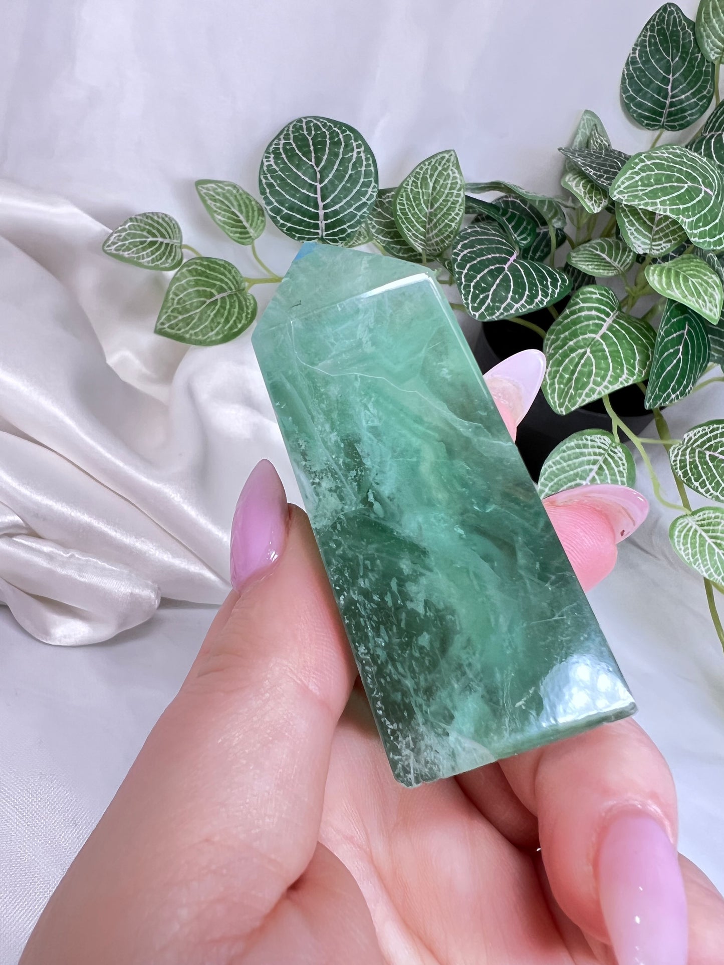 Green Fluorite Point