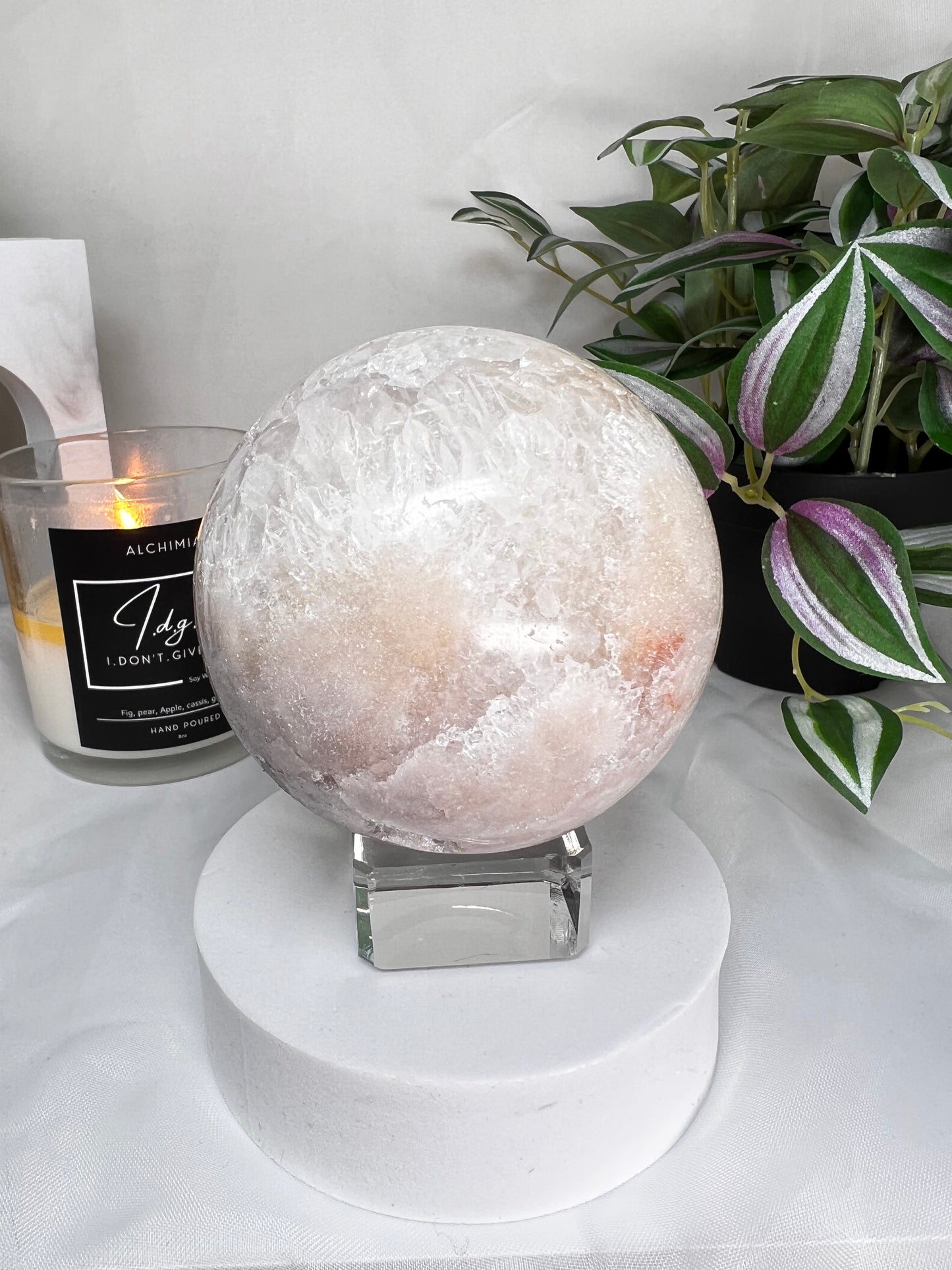 Pink Amethyst sphere large