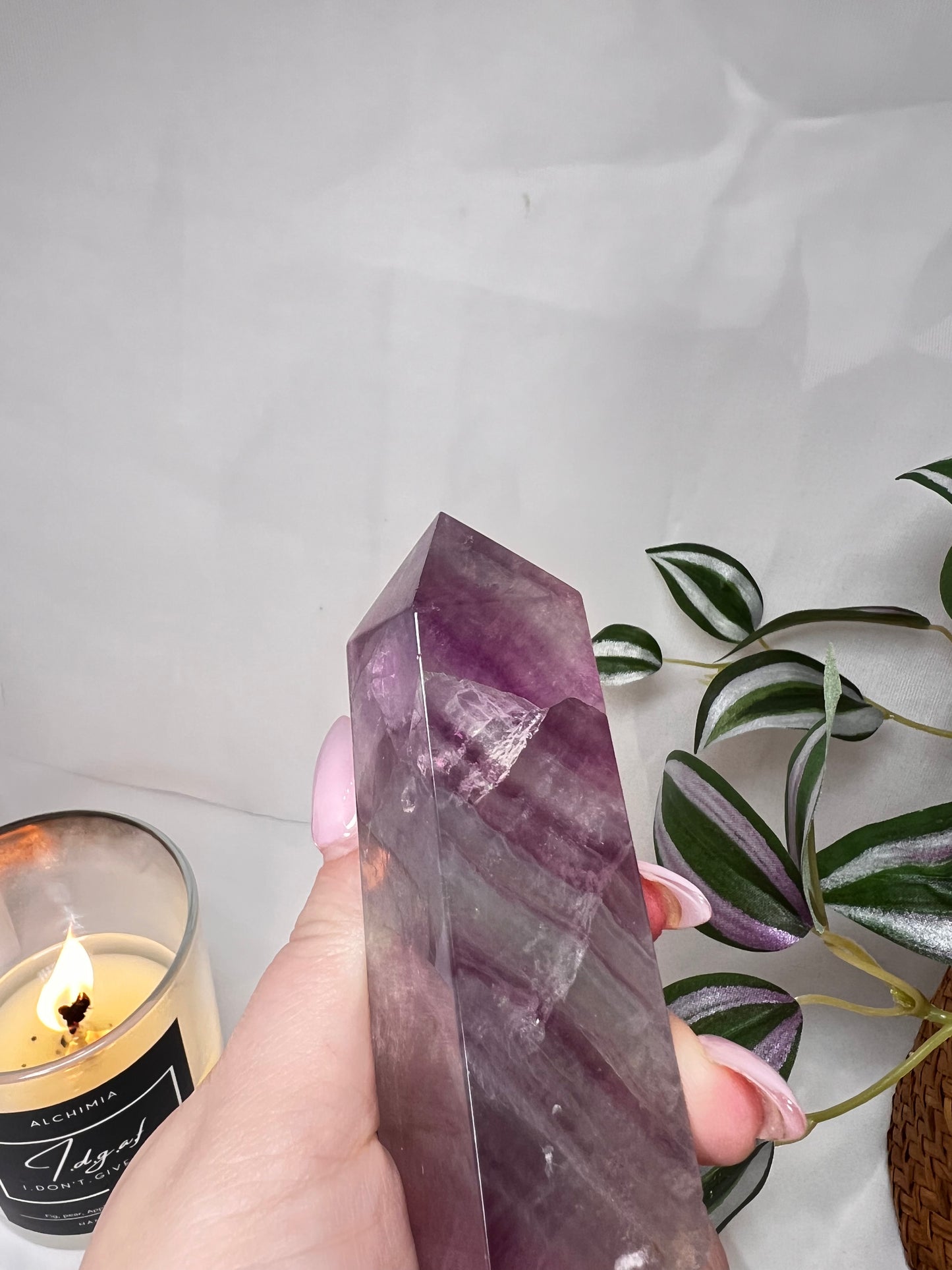 Watermelon Fluorite Tower