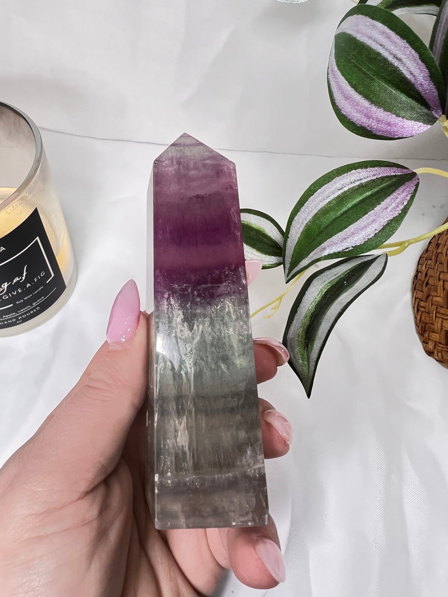 Watermelon Fluorite Med Tower