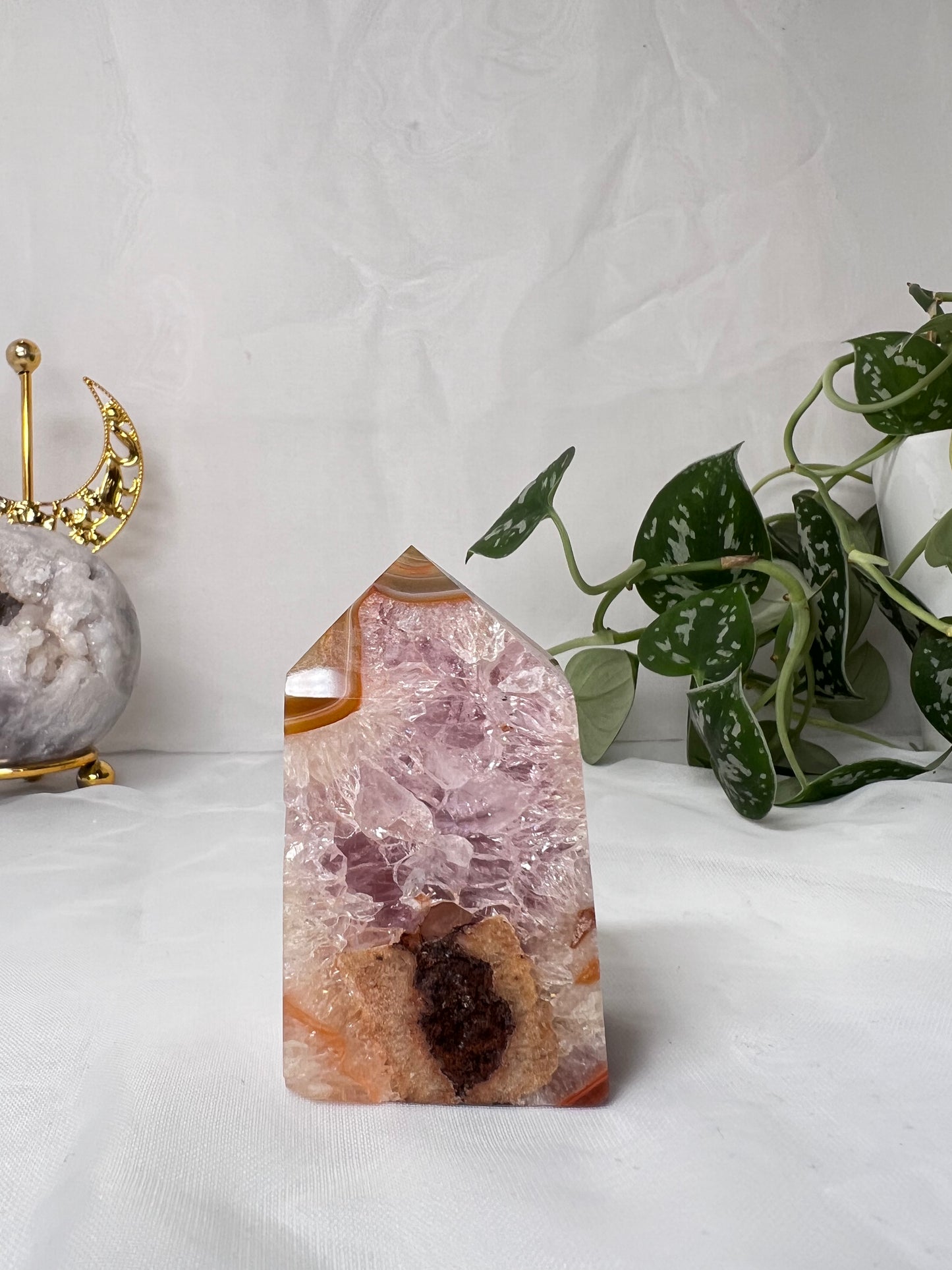 Carnelian with Amethyst *RARE*