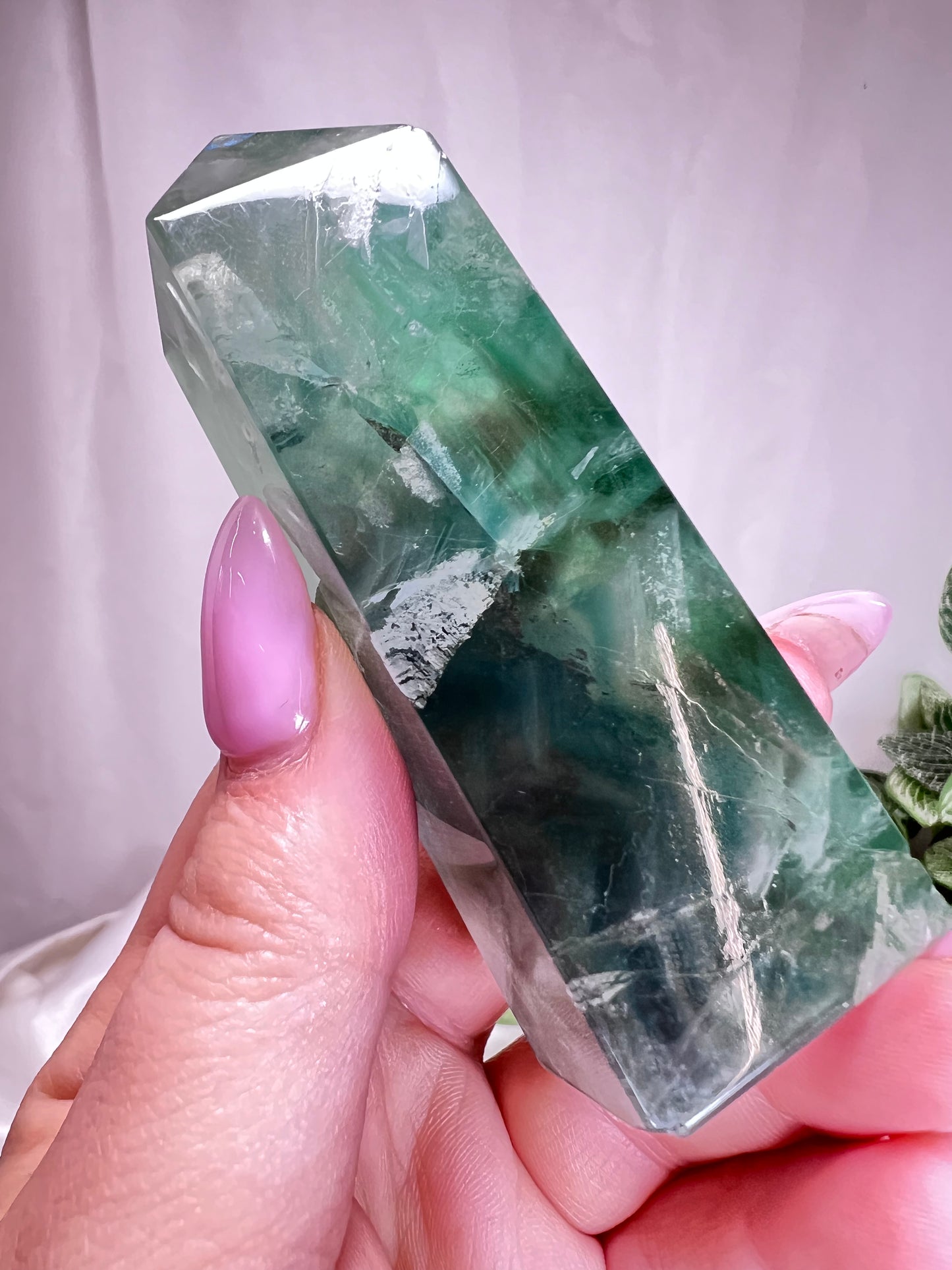 Green Fluorite Point
