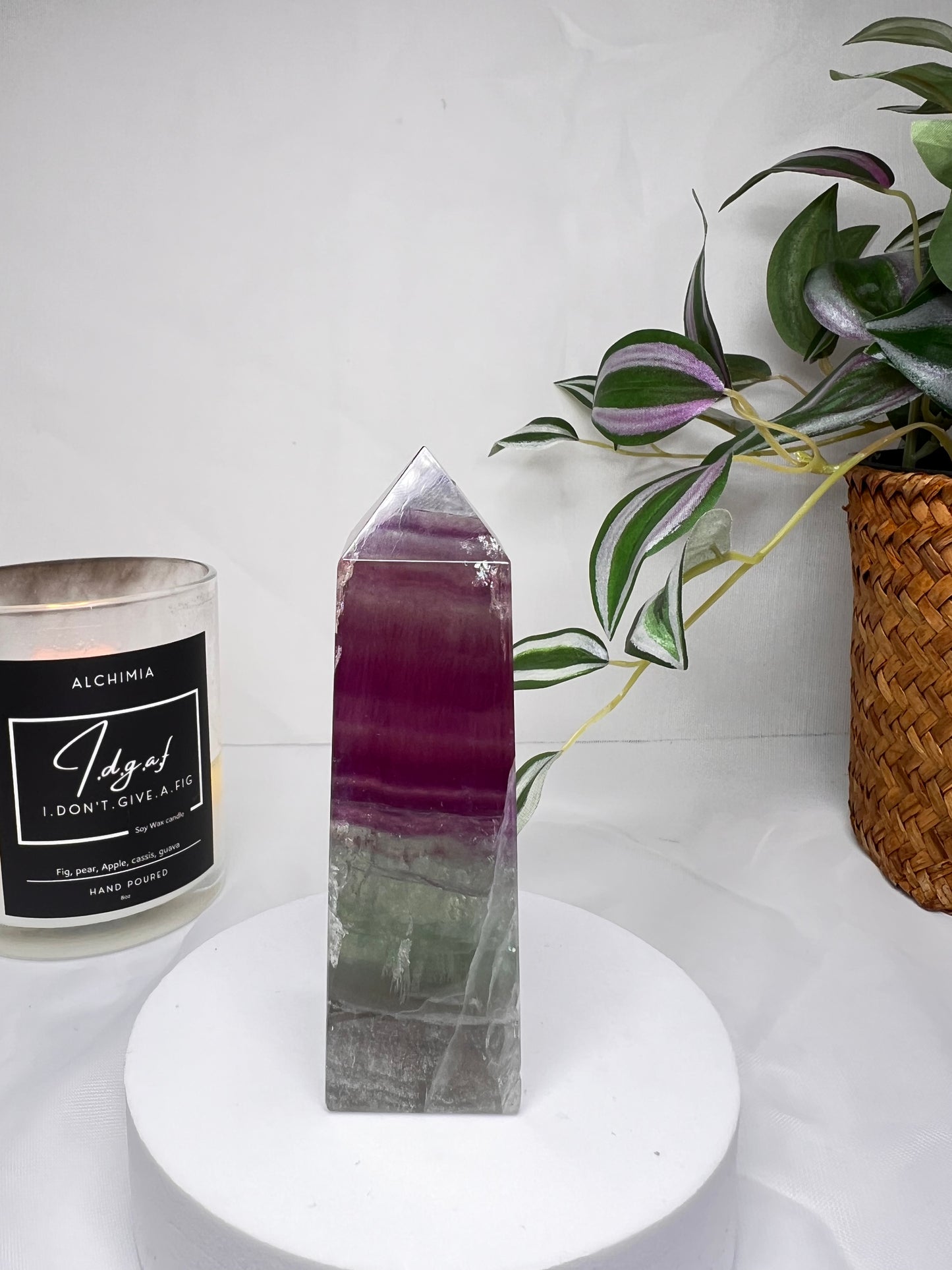 Watermelon Fluorite Tower