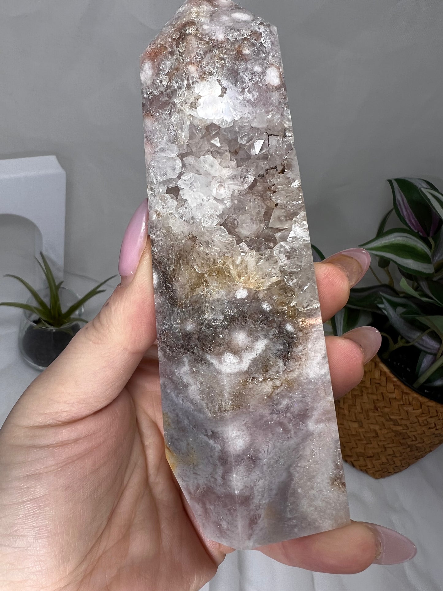 Flower Agate Amethyst Point *RARE*