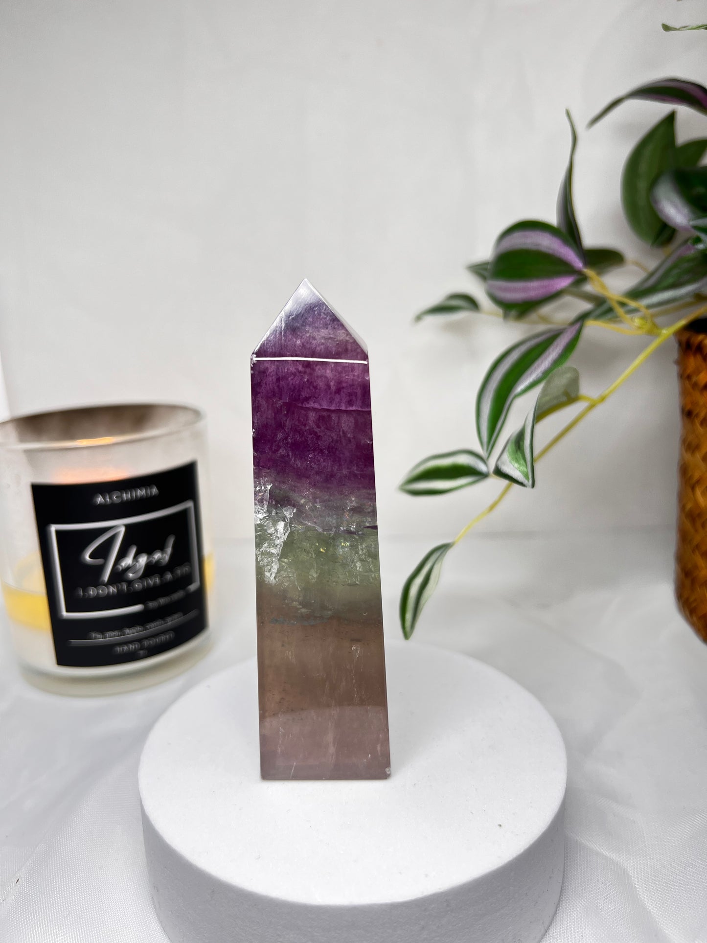 Watermelon Fluorite Tower