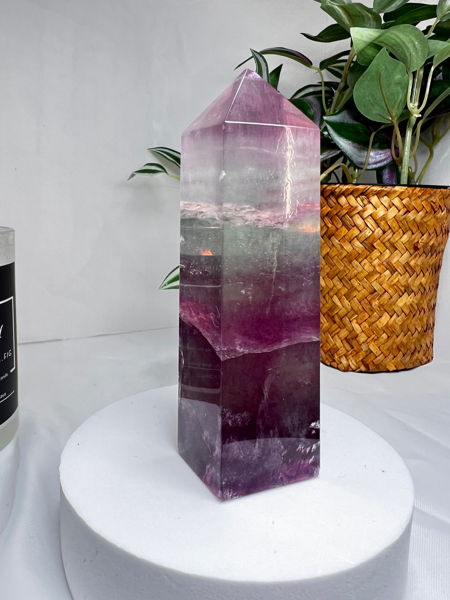 Watermelon Fluorite Tower