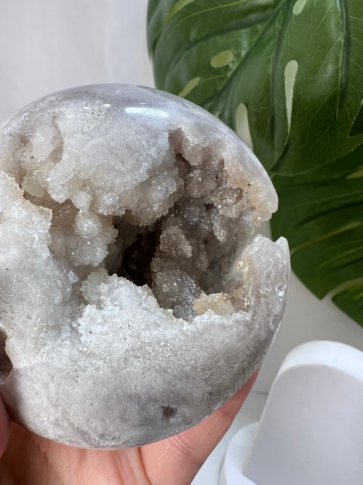 Flower Agate Amethyst Sphere *RARE*