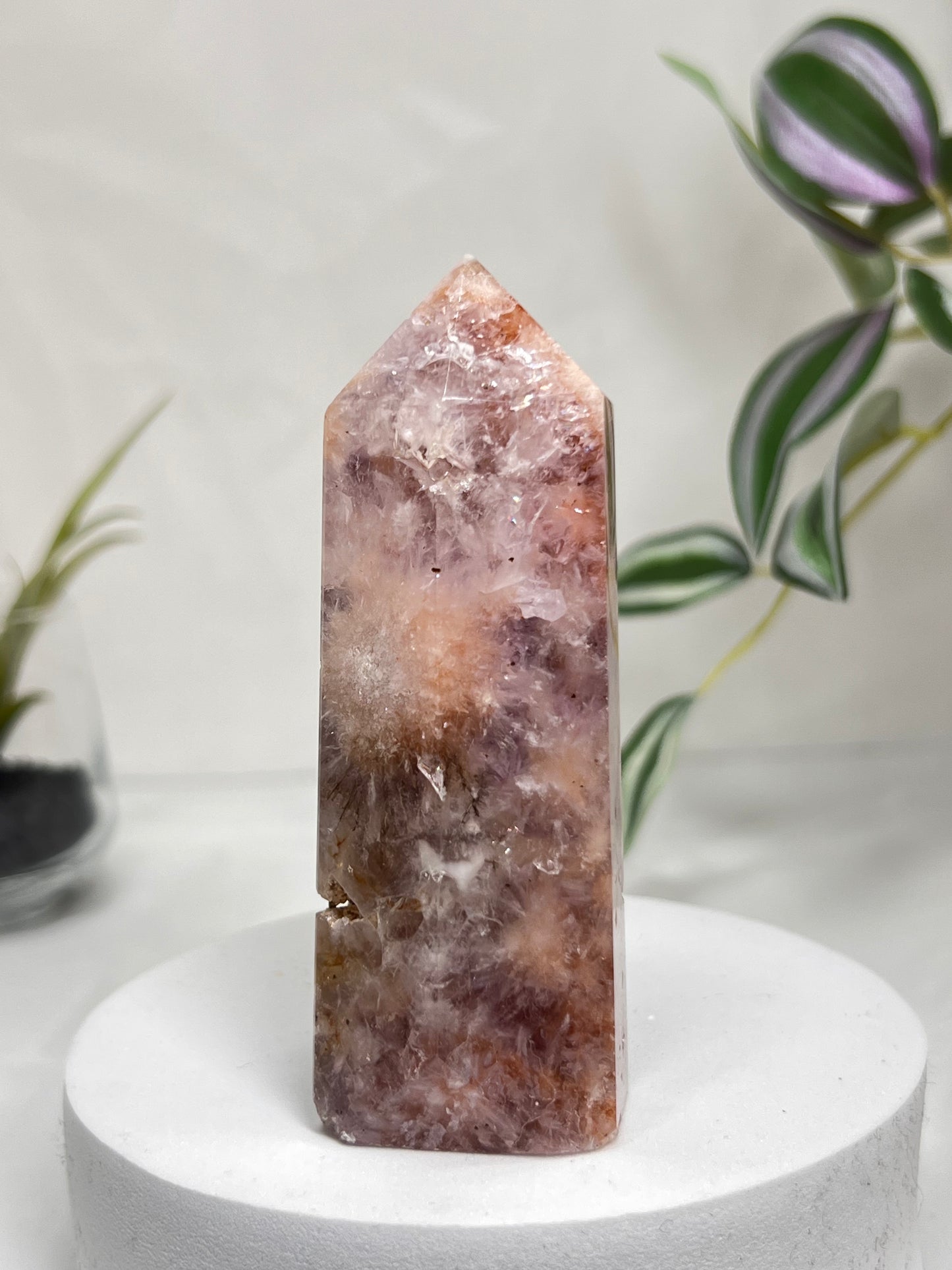 Flower Agate Amethyst Point *RARE*