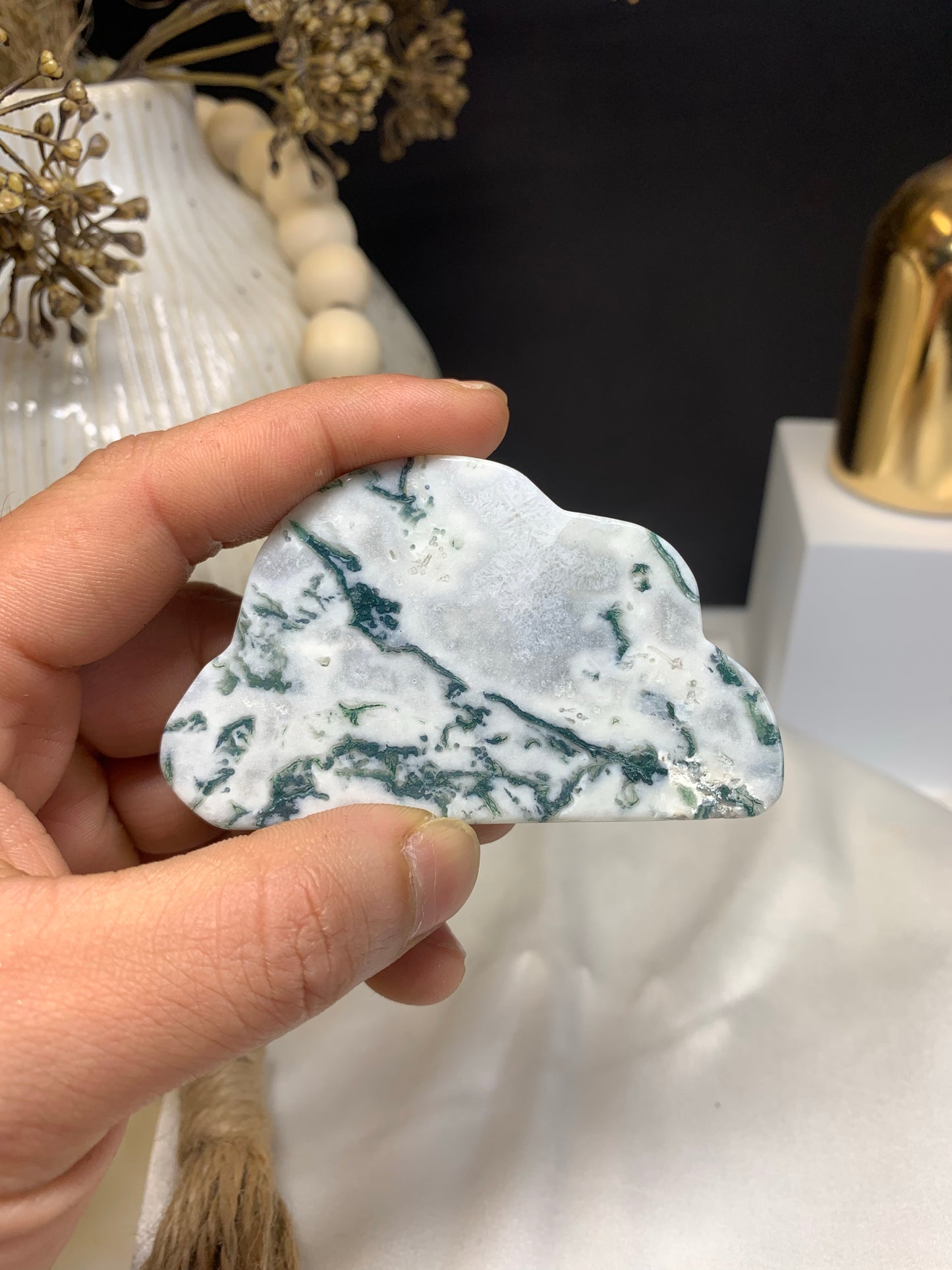 Moss agate clouds
