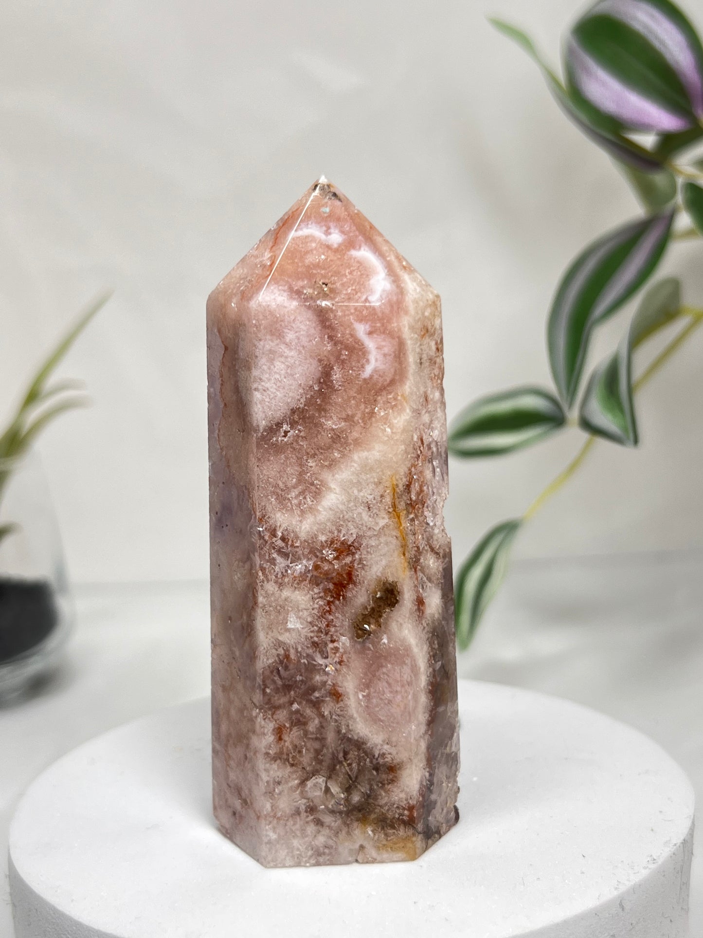 Flower Agate Amethyst Point *RARE*