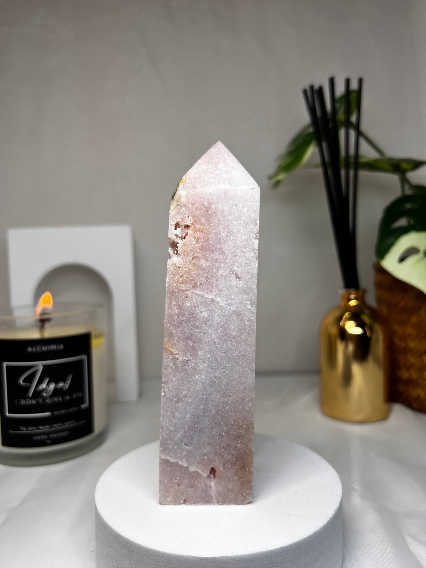 Pink amethyst tower 5.5"