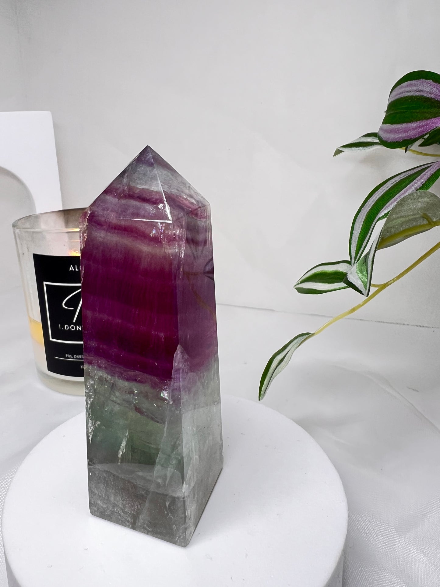Watermelon Fluorite Tower
