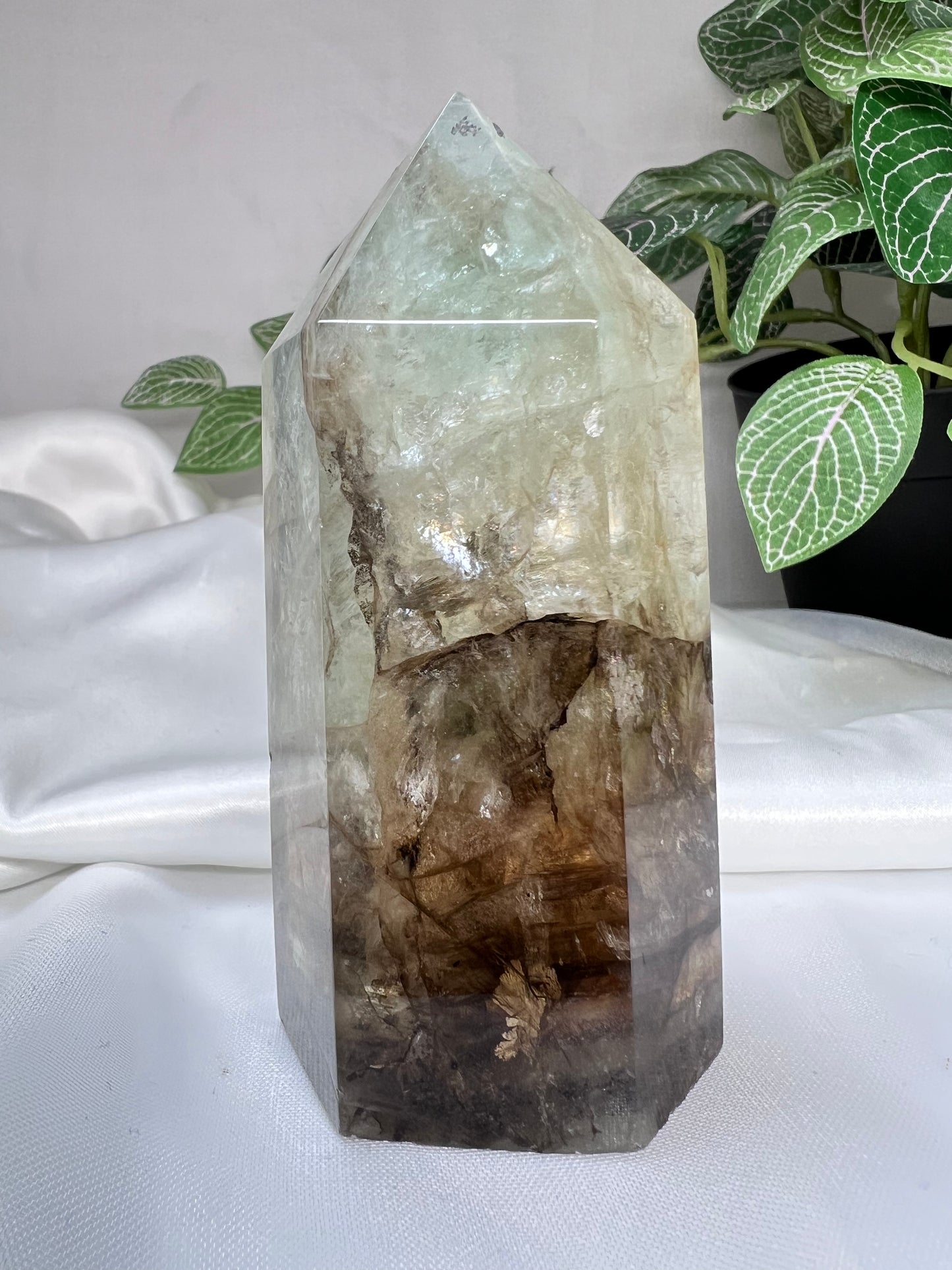 Dendritic Green Fluorite Tower *RARE*