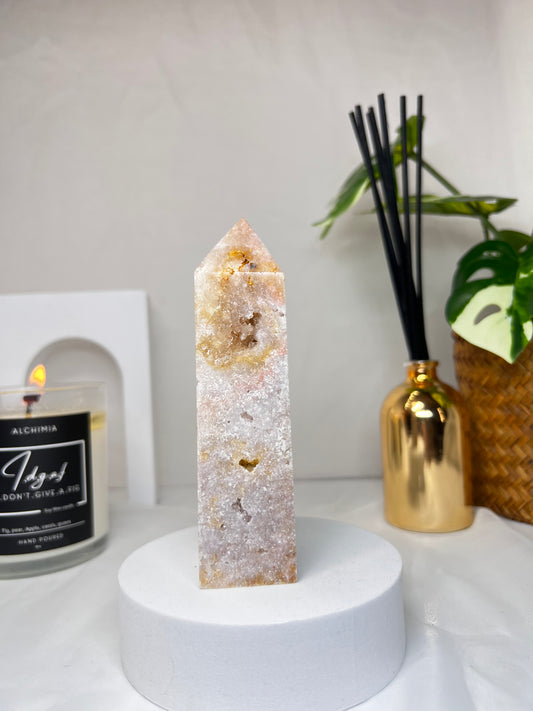 Pink Amethyst towers 5"