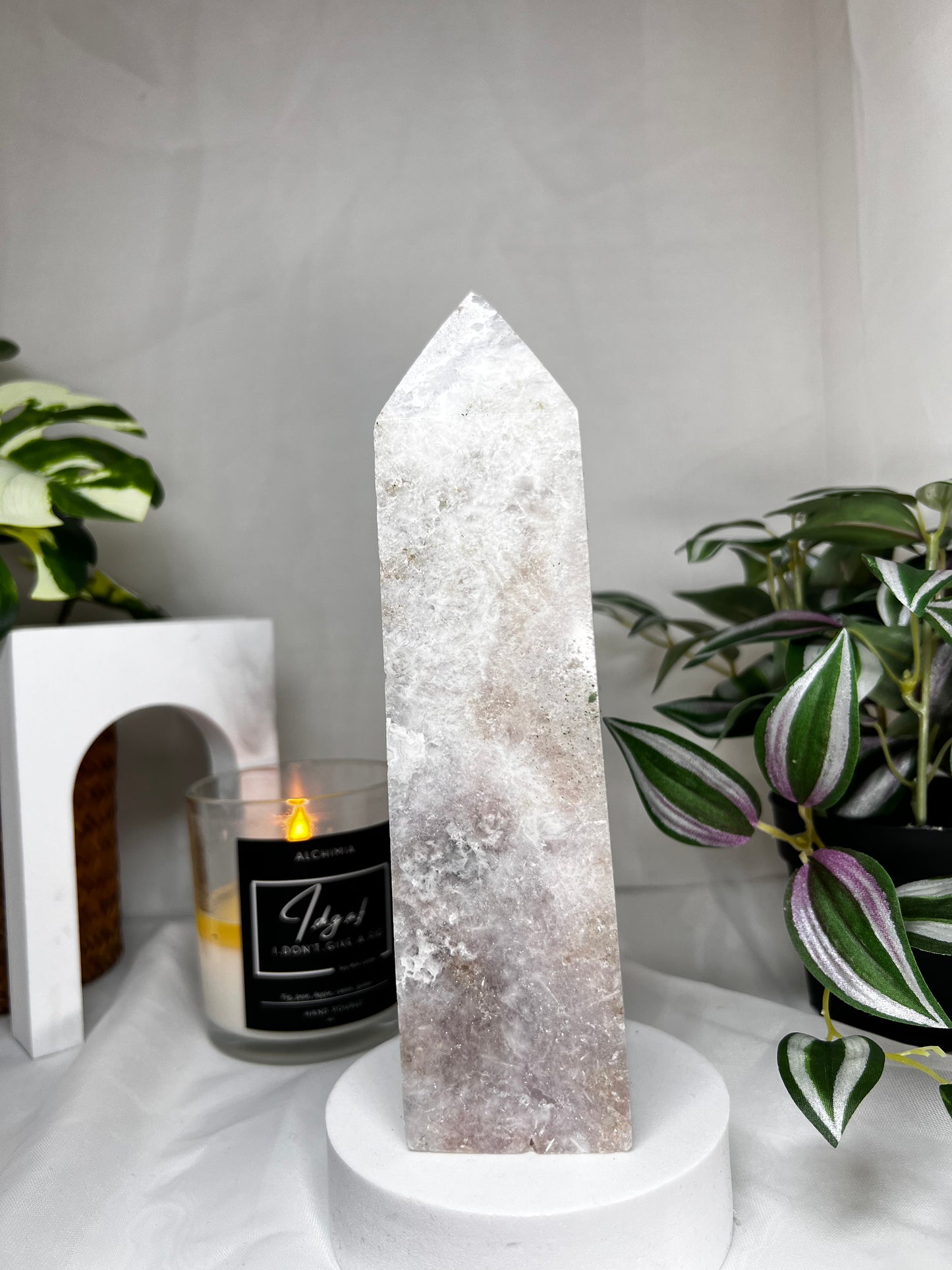 Pink Amethyst Tower 8"