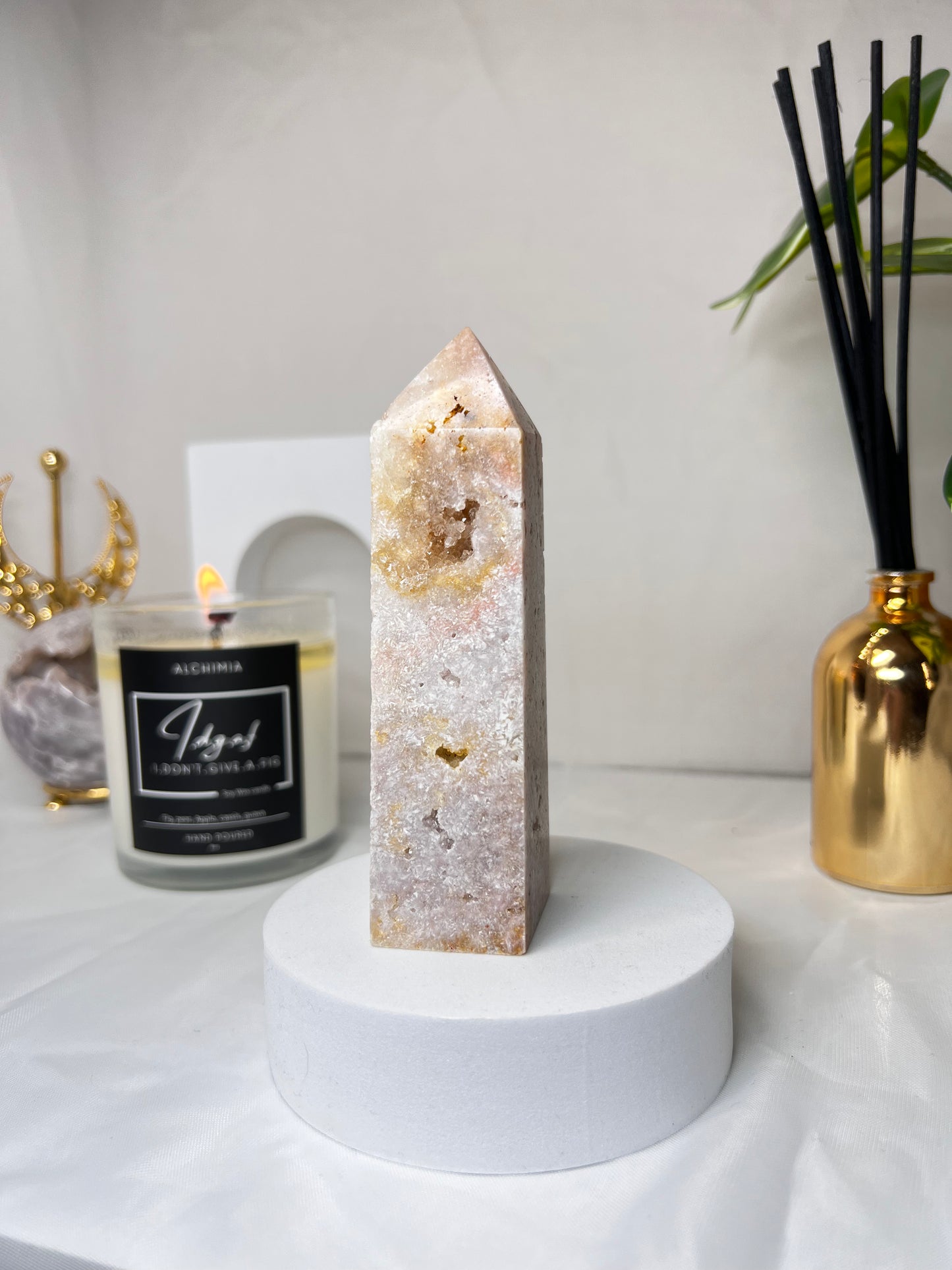 Pink Amethyst towers 5"
