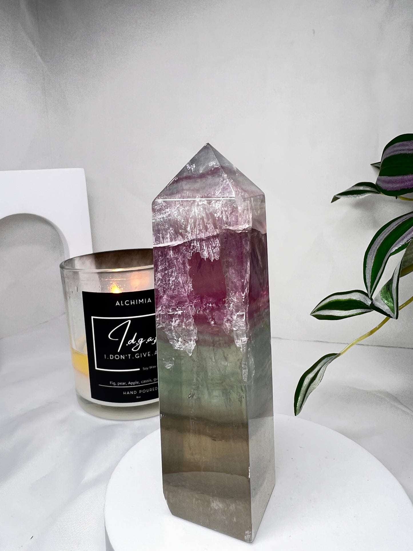 Watermelon Fluorite tower