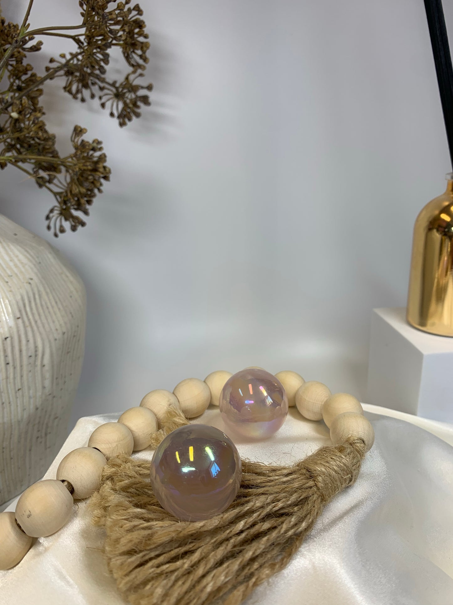 Rose quartz aura sphere small *RARE*