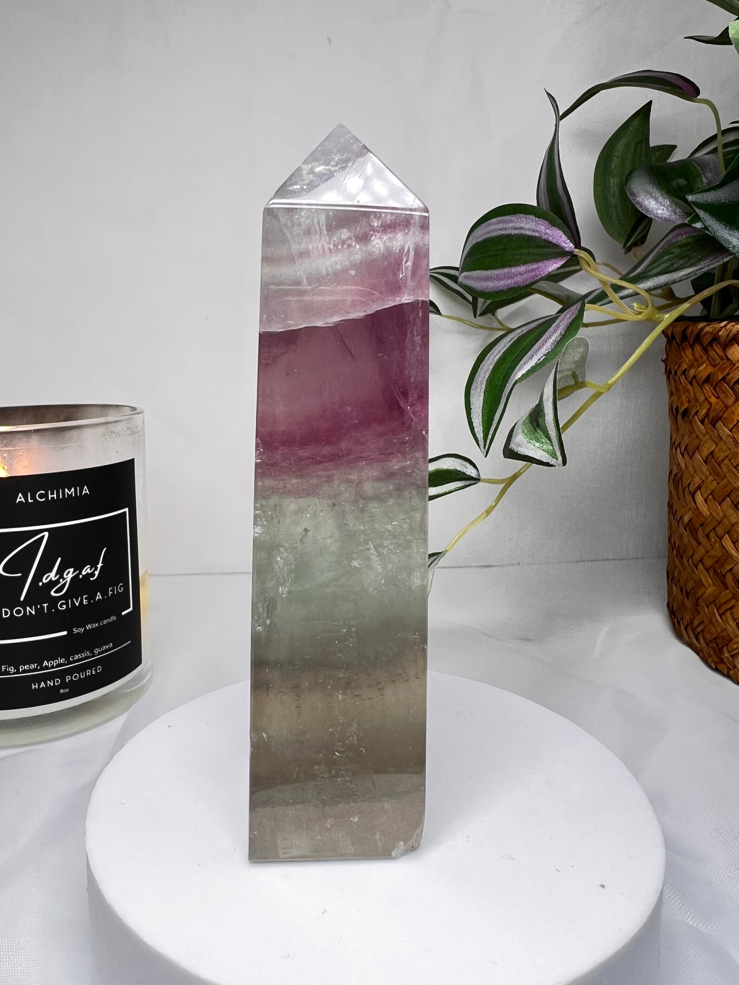 Watermelon Fluorite tower