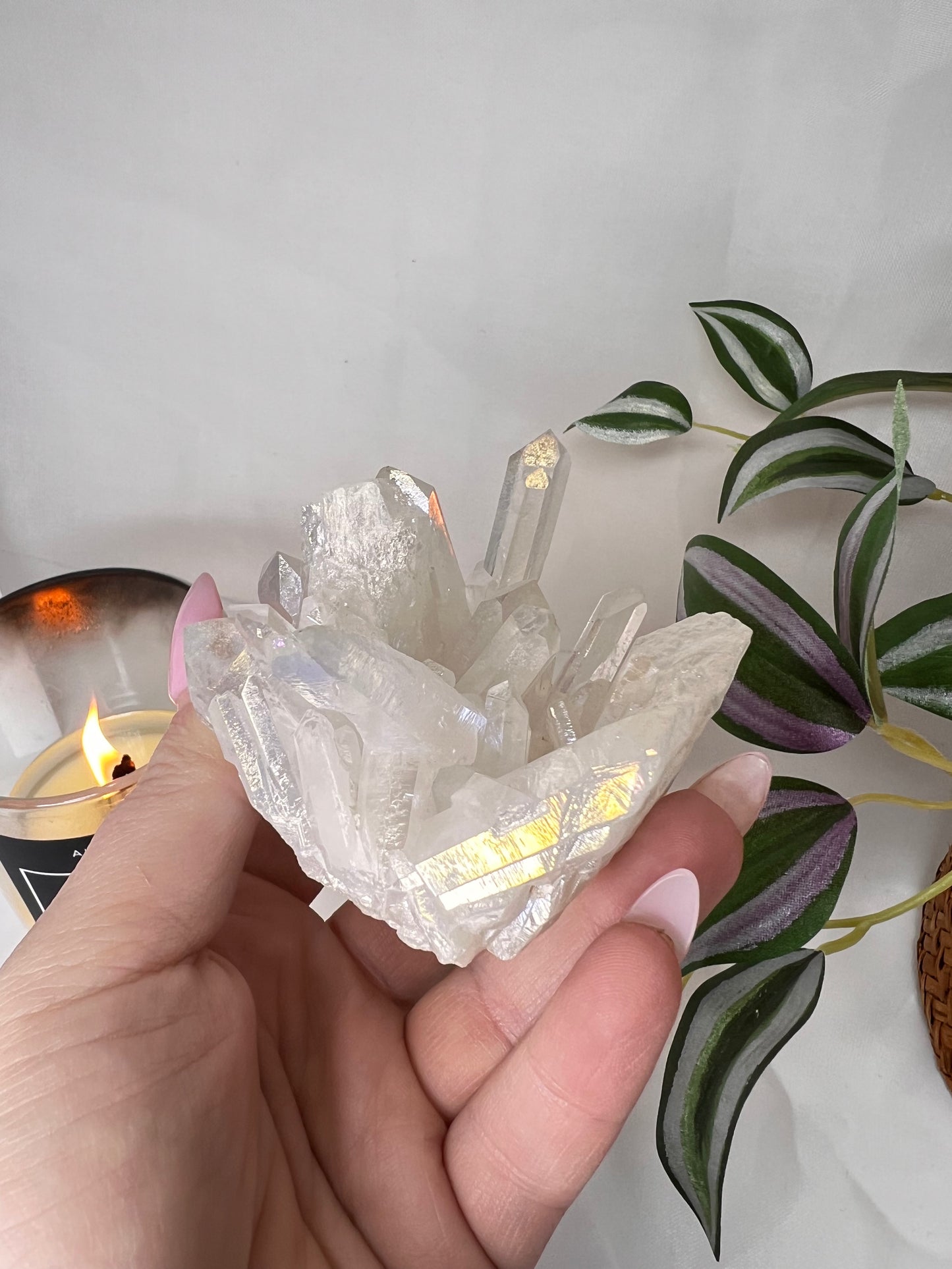 Angel Aura Quartz Cluster