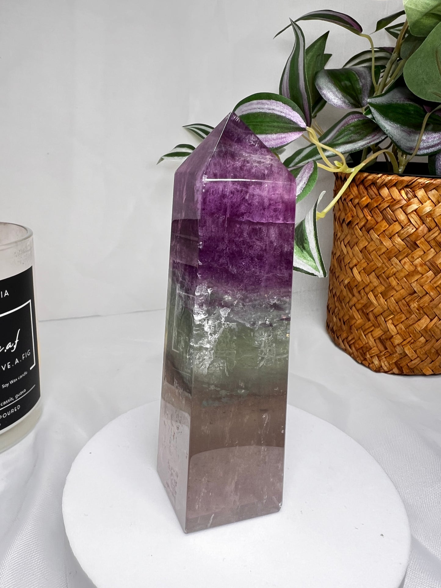 Watermelon Fluorite Tower