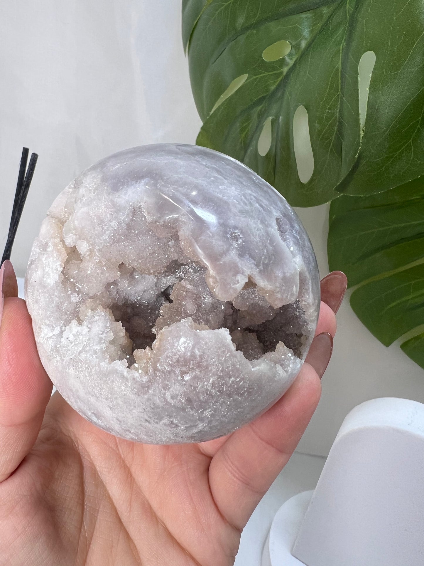 Flower Agate Amethyst Sphere *RARE*
