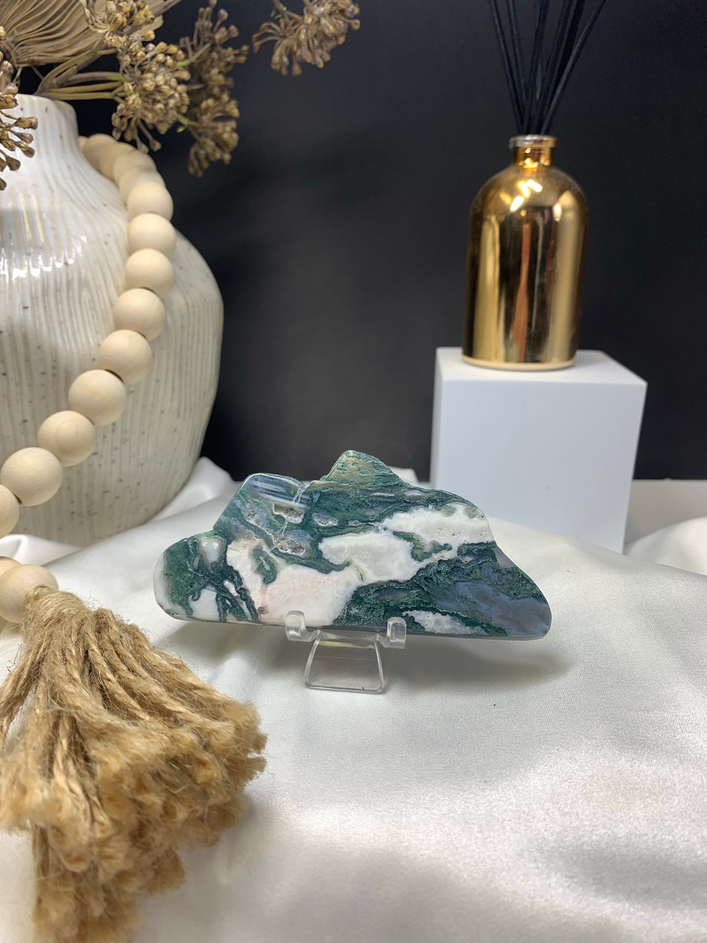 Moss agate clouds