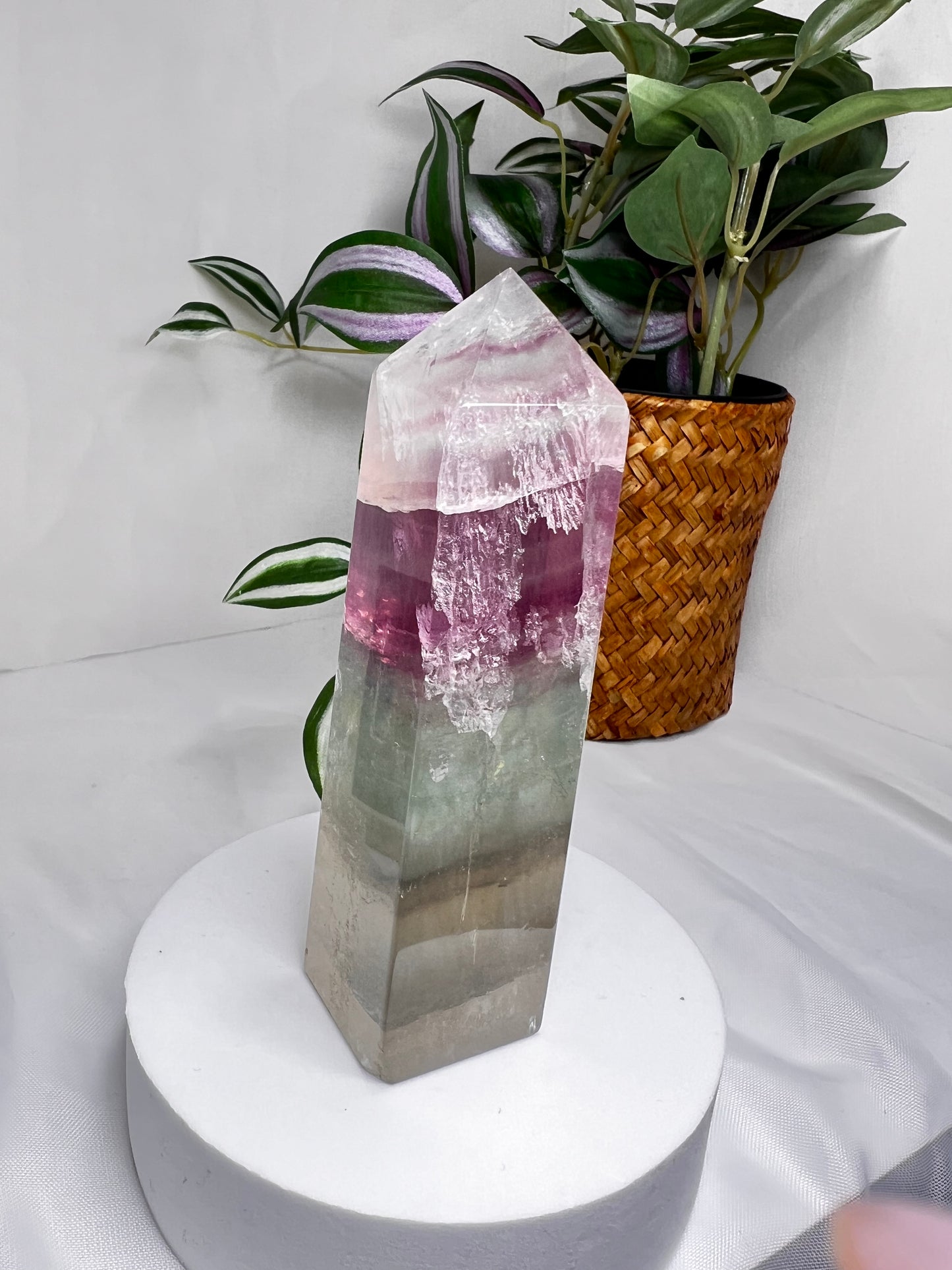 Watermelon Fluorite tower