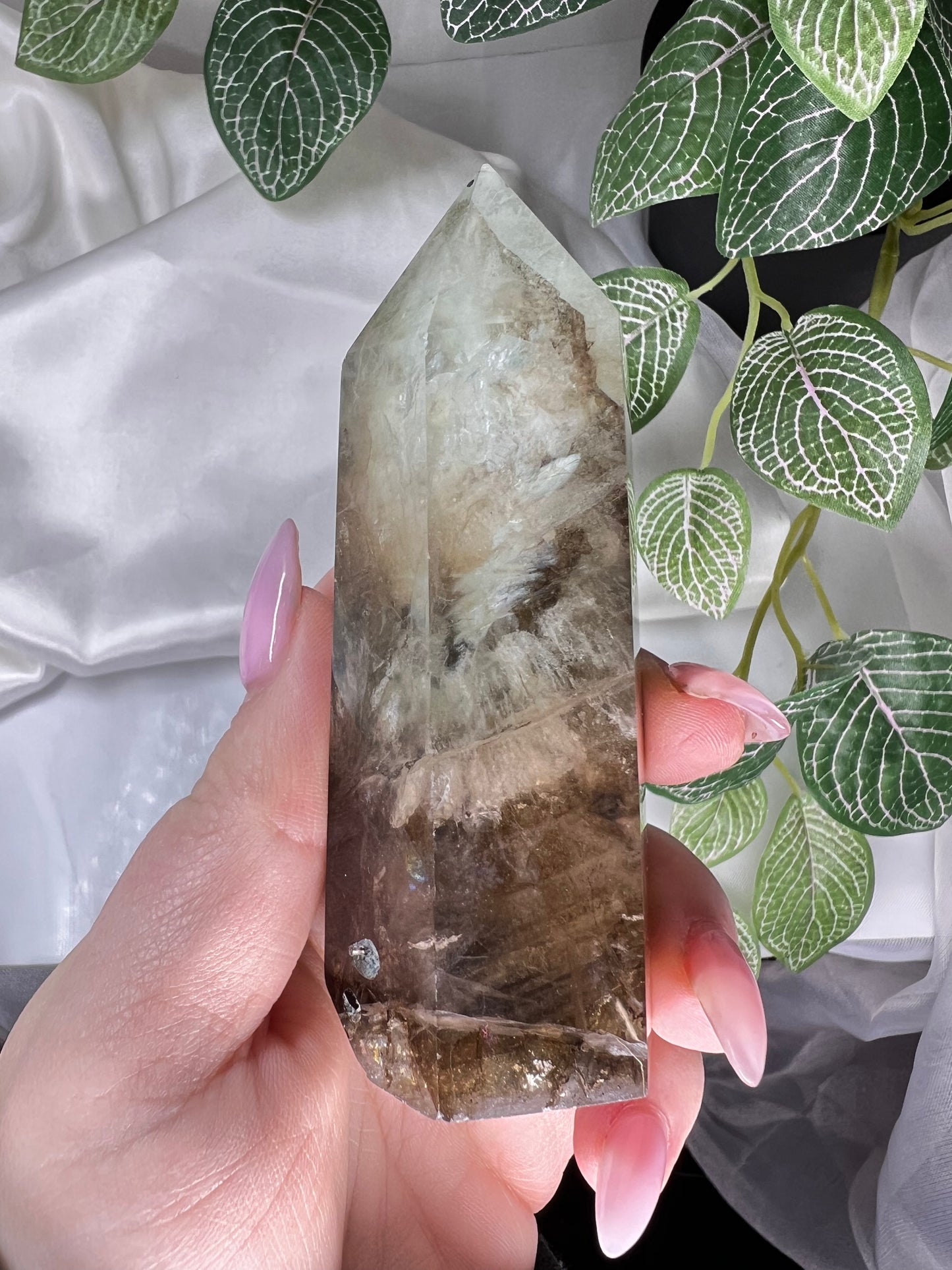 Dendritic Green Fluorite Tower *RARE*