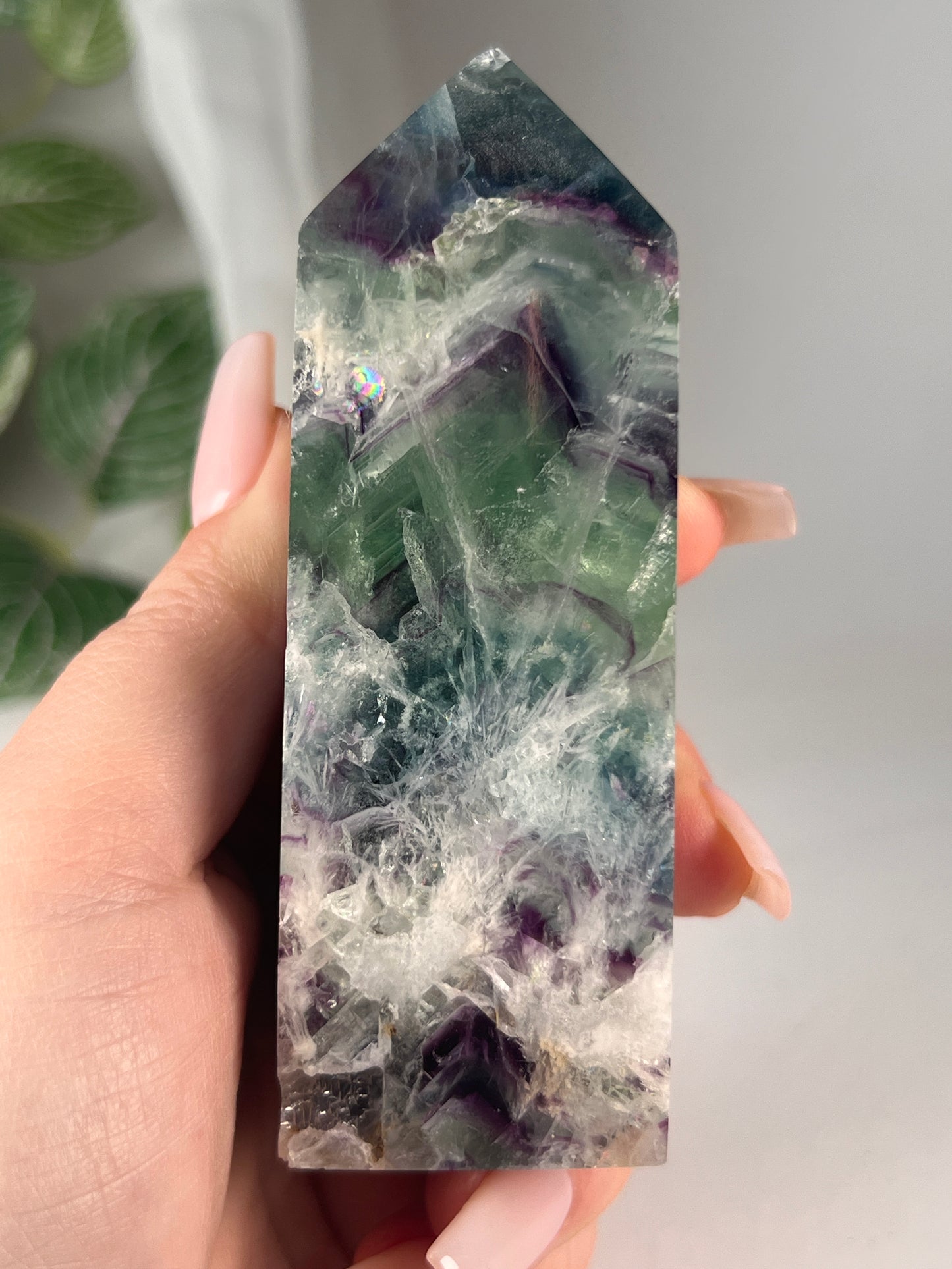 Snowflake fluorite 4" *RARE*