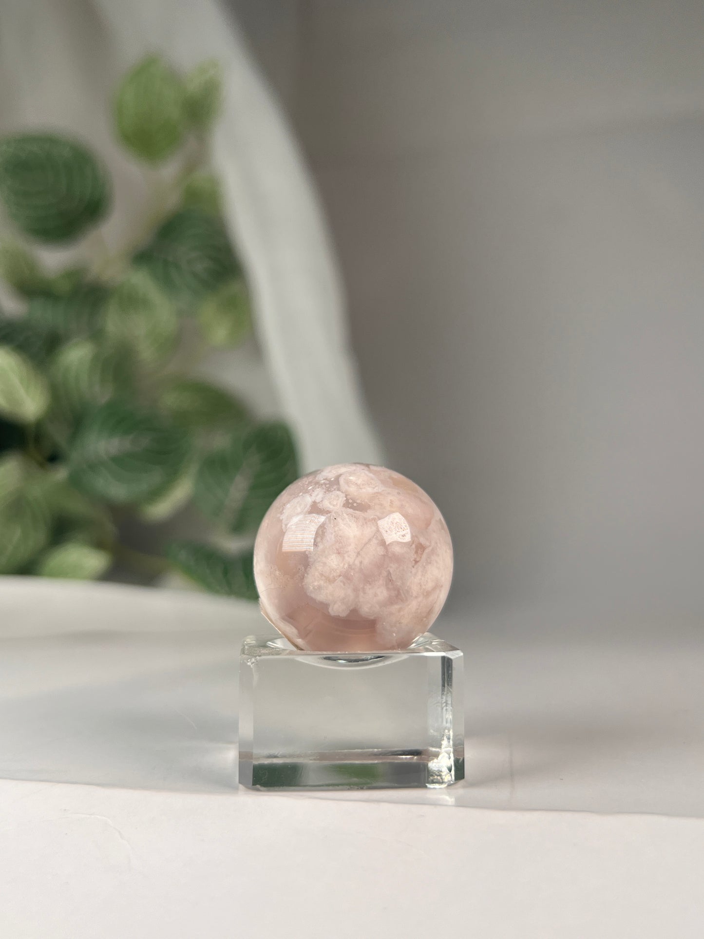 Flower Agate Mini Sphere