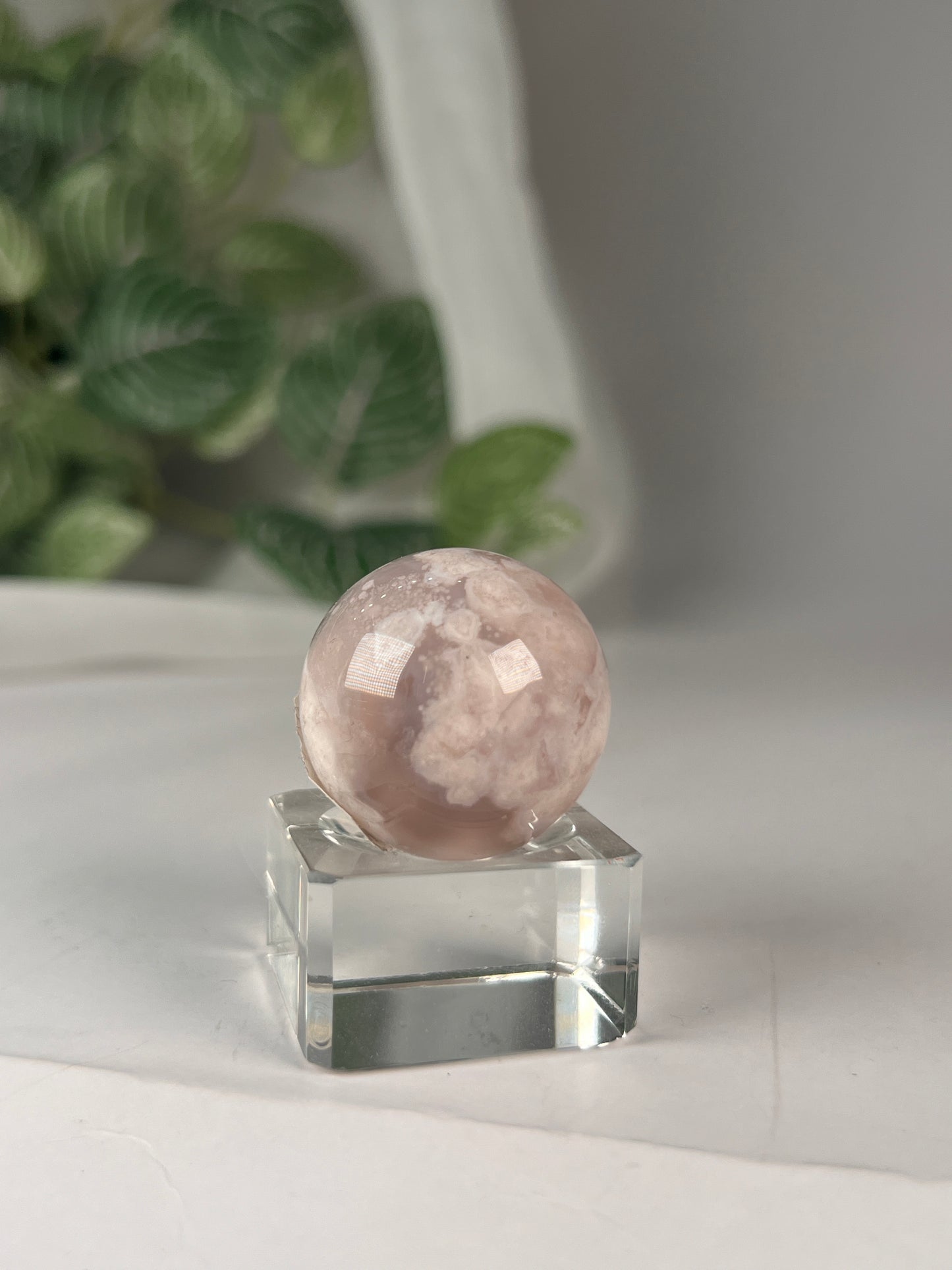 Flower Agate Mini Sphere