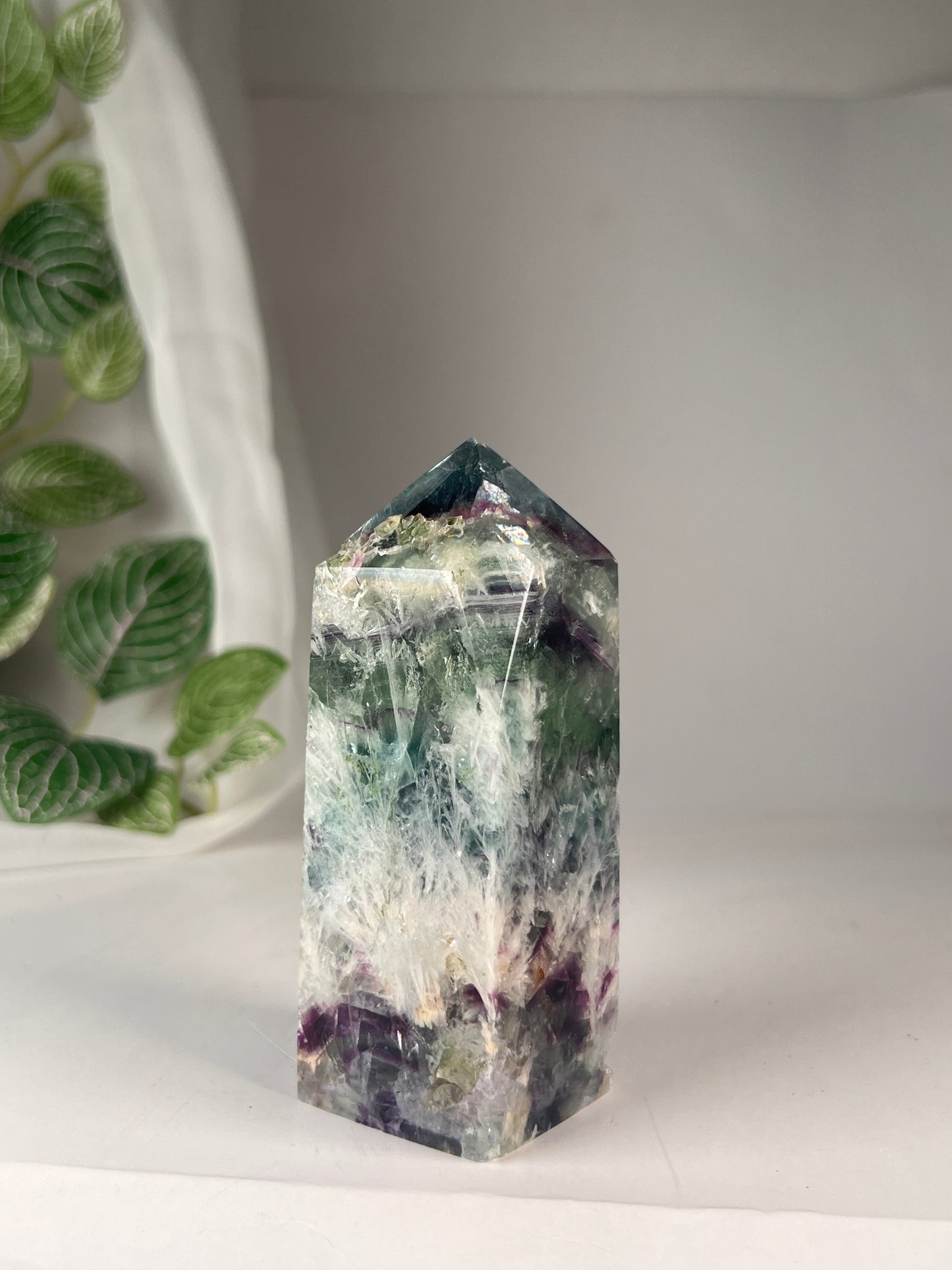 Snowflake fluorite 4" *RARE*