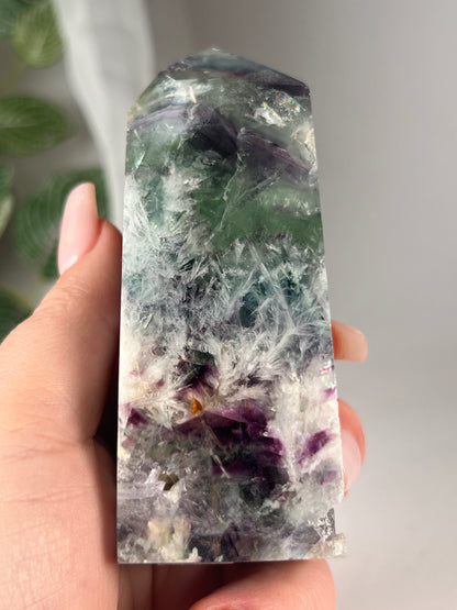 Snowflake fluorite 4" *RARE*