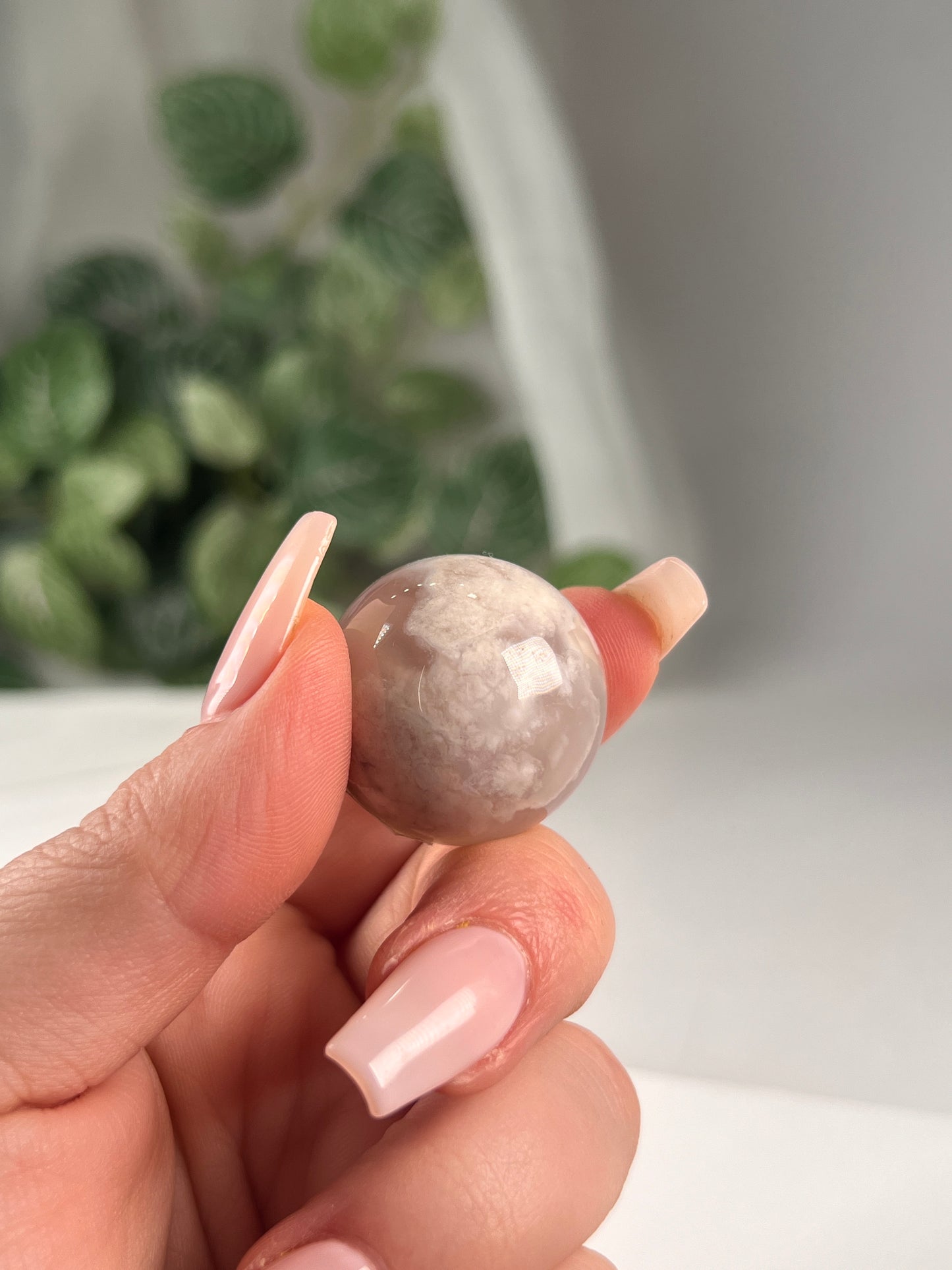 Flower Agate Mini Sphere