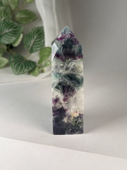 Snowflake fluorite 4.25" *RARE*