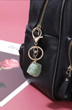 Wire Wrapped Crystal Keychain
