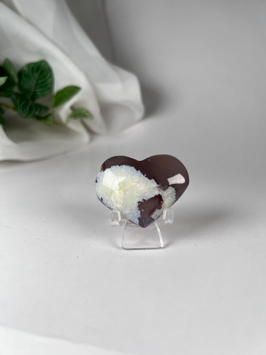 Flower Agate Sm Heart