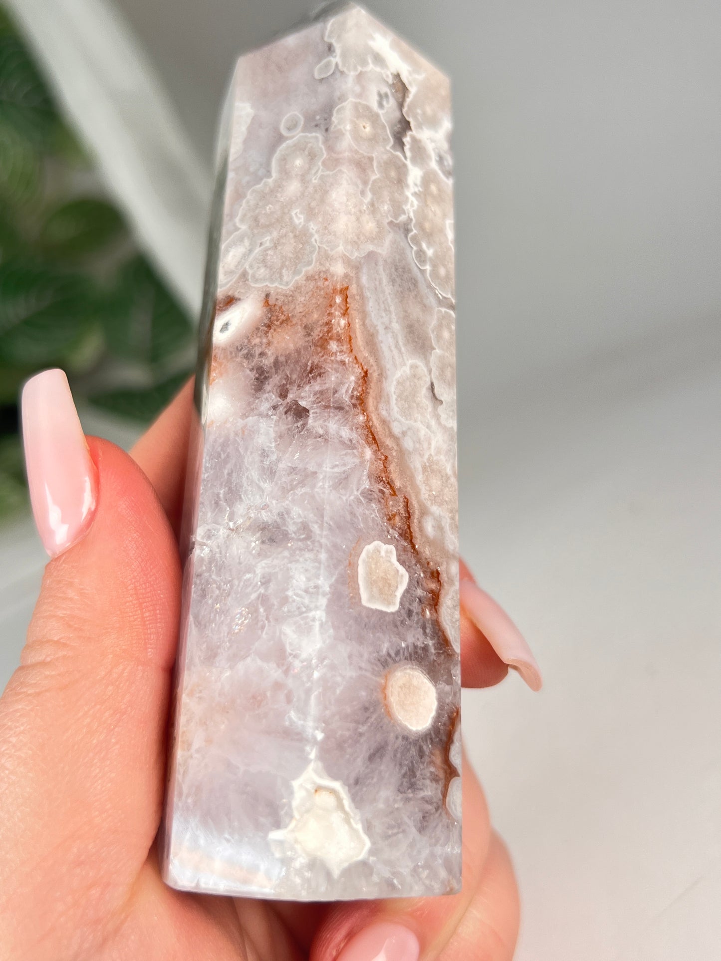 Flower Agate Amethyst Point *RARE*