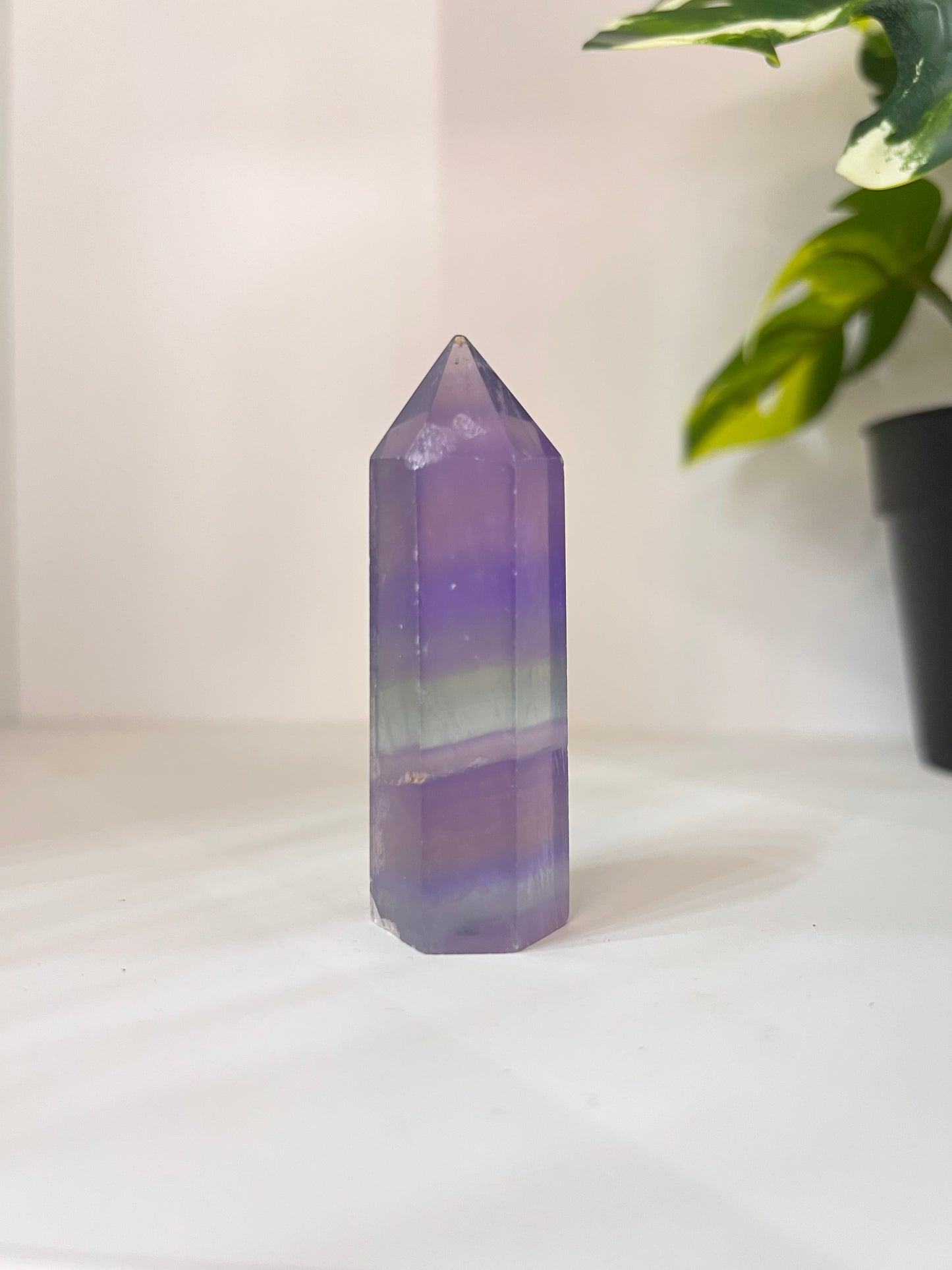 Small Purple Fluorite Tower