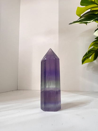 Small Purple Fluorite Tower