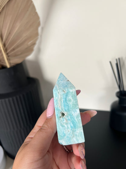 Druzy Blue Caribbean Calcite