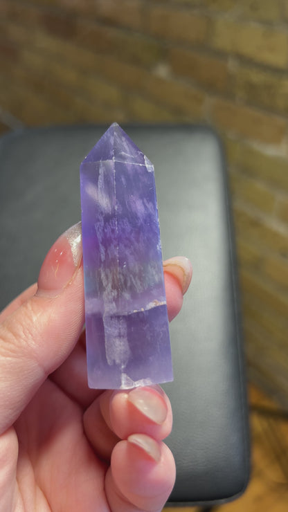 Small Purple Fluorite Tower