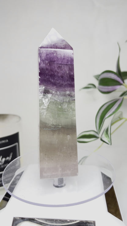 Watermelon Fluorite Tower